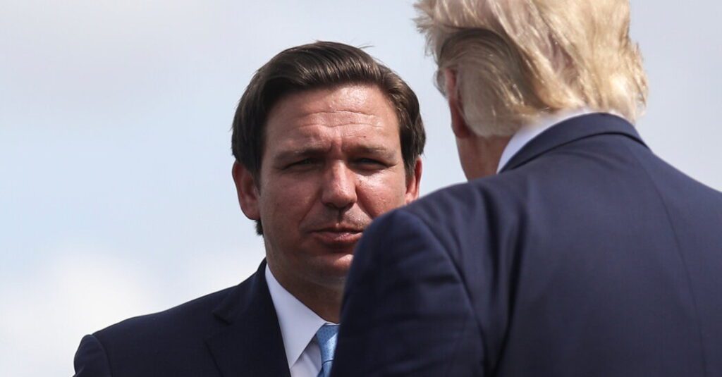 Opinion | Remember When Trump and DeSantis Loved Each Other? Neither Do They.