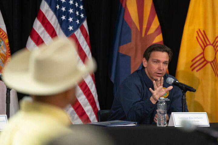 Ron DeSantis Defends Migrant Flights While Taking Shot at Gavin Newsom